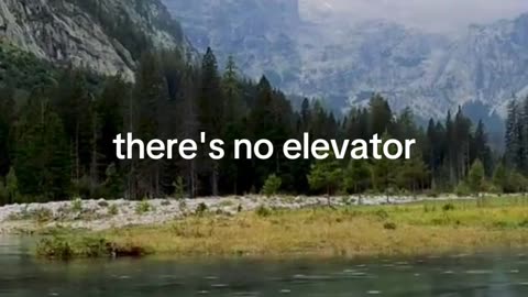 There is no elevator, only stairs