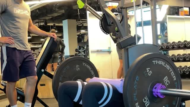 Guy Impressed By Woman's Strength at the Gym