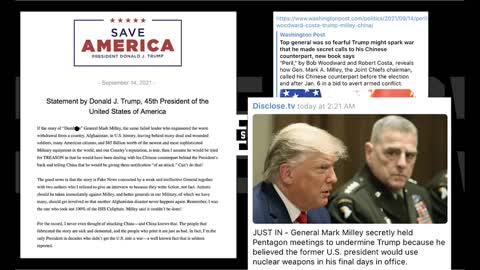 -9.15.21: TRUMP hitting on ALL CYLINDERS... exposing the EVIL current/past leaders in the USA! Pray!
