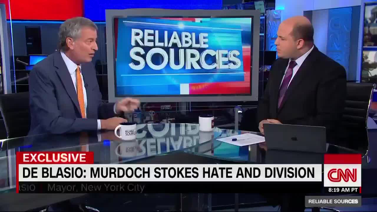 De Blasio Says Trump Wouldn't Have Won Presidency Without Fox News