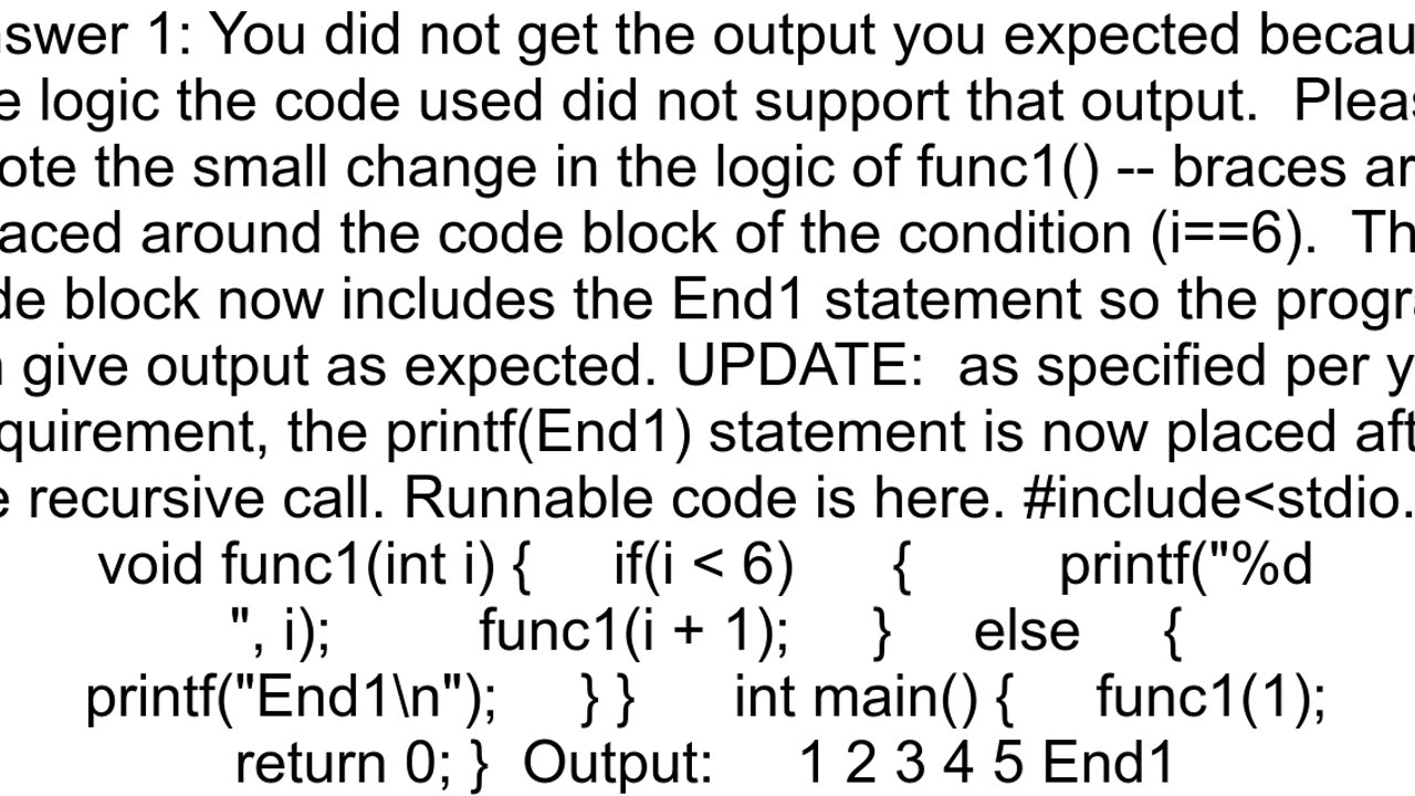 How to print something only once at the end of a recursive function