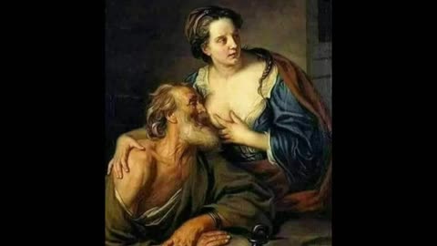 Why is the daughter feeding her milk to the father?