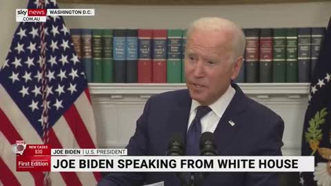 Biden's response to media questions continue to be bizzare.