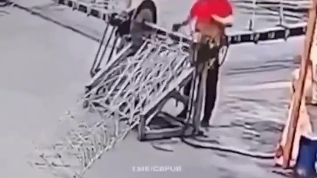 Woman Caught In Machine