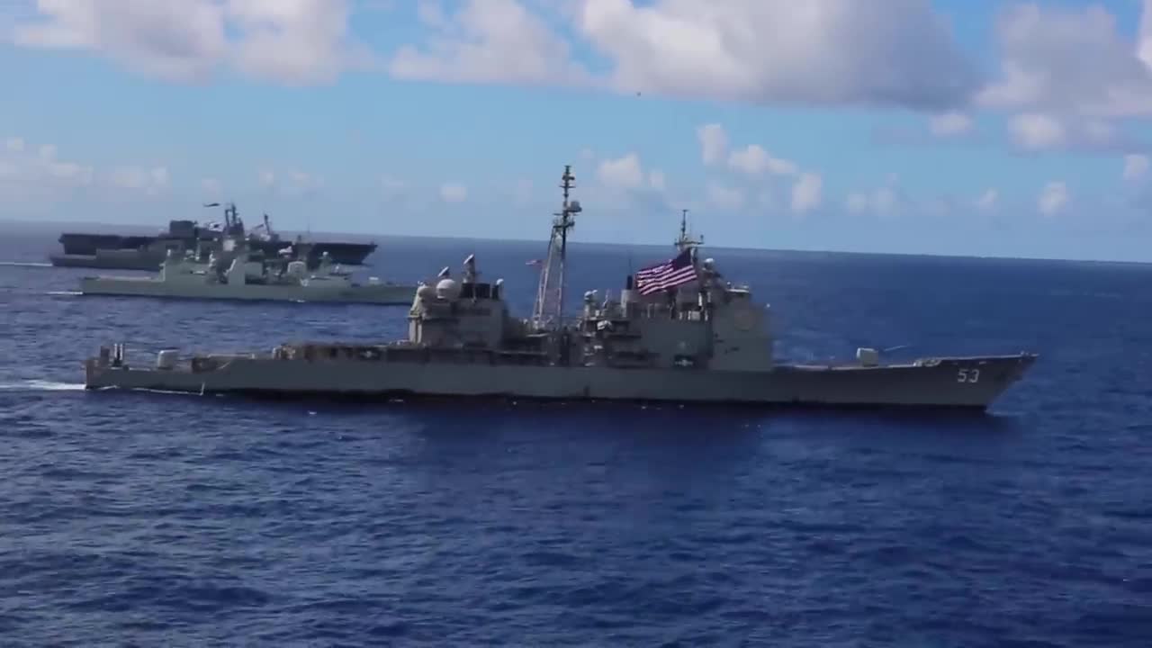 RIMPAC 2022 Fleet Sails in Formation,