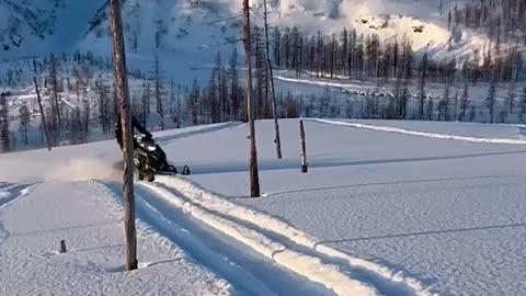 Snowmobiling