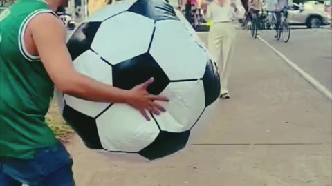 Kick the huge football challenge