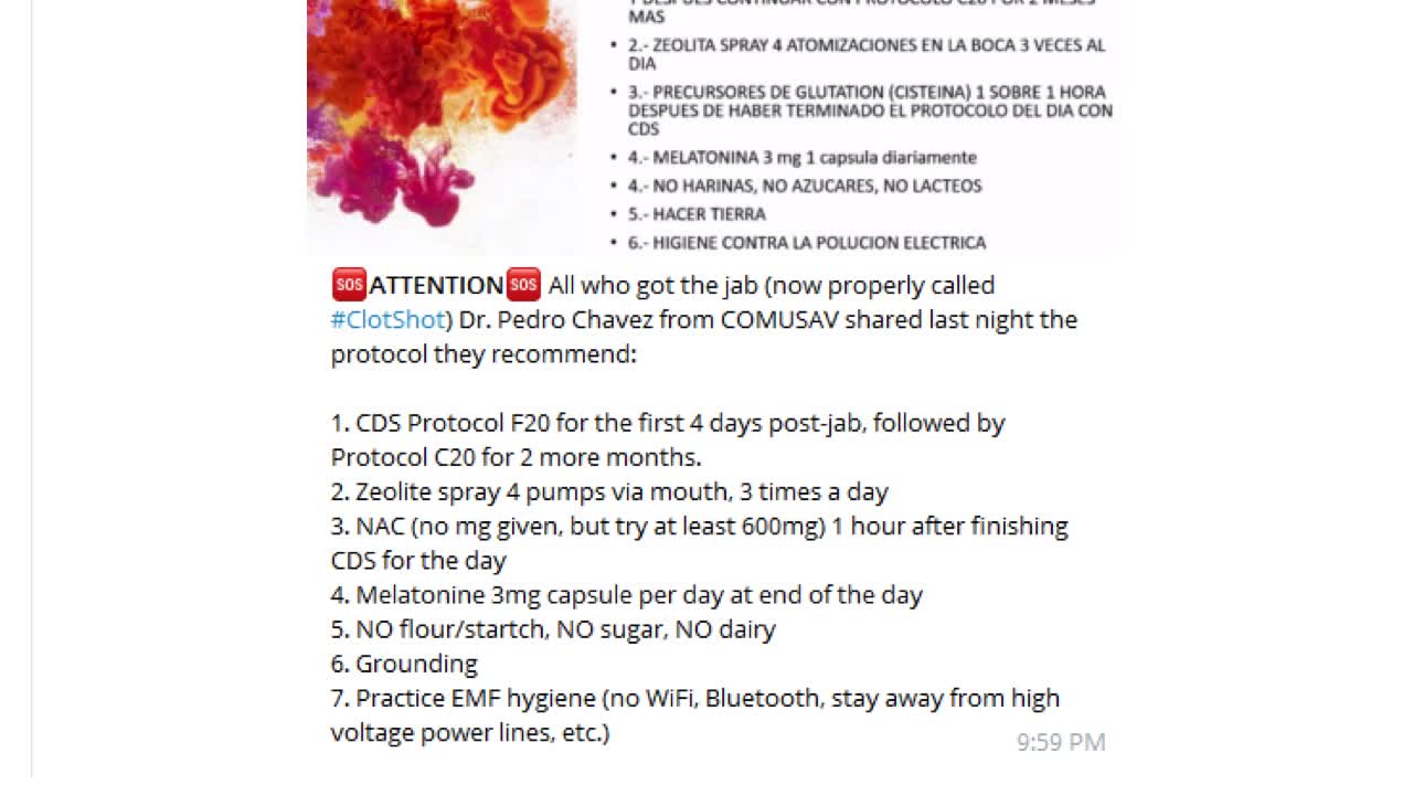 'Vaccines'/Spike Protein Remedies - CHLORINE DIOXIDE