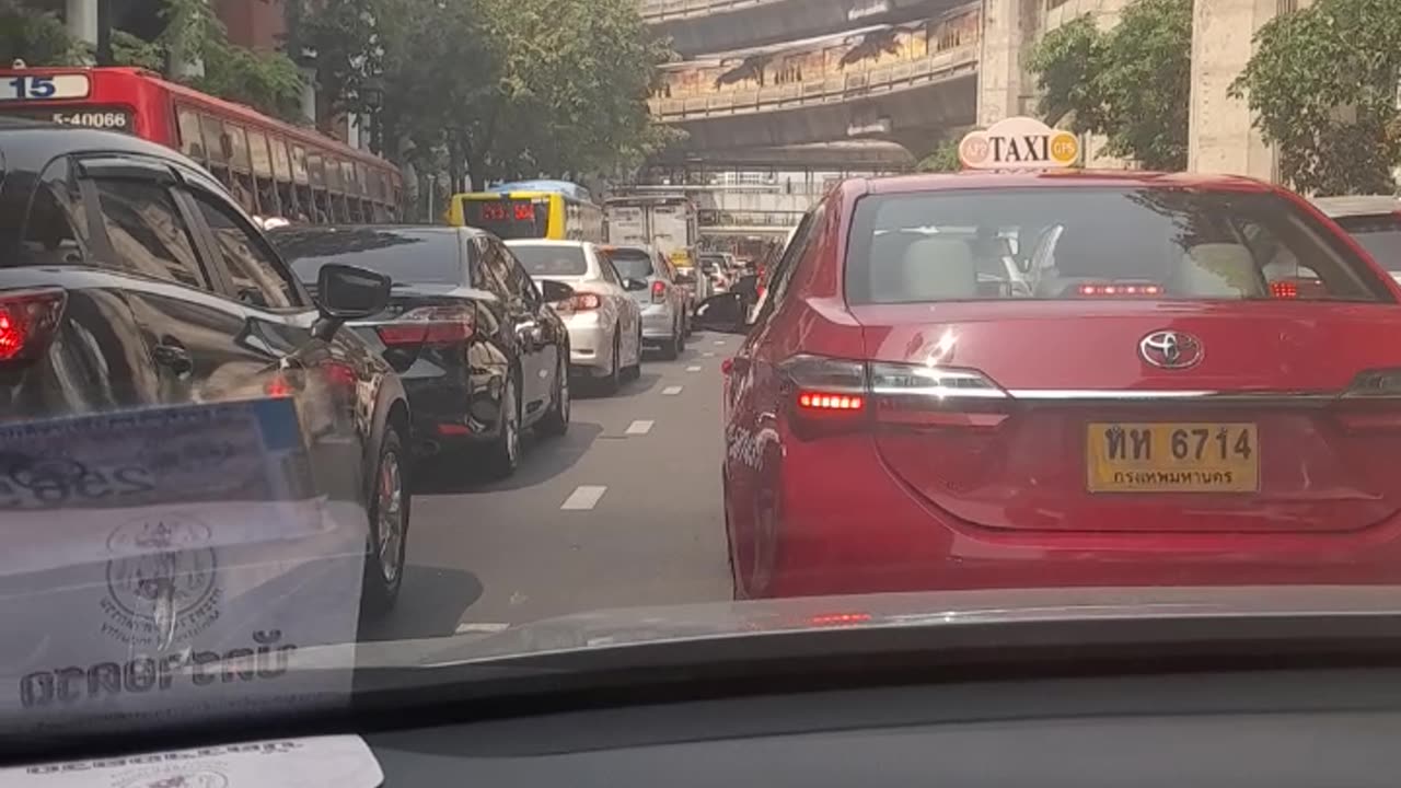 Traffic in Bangkok, Thailand