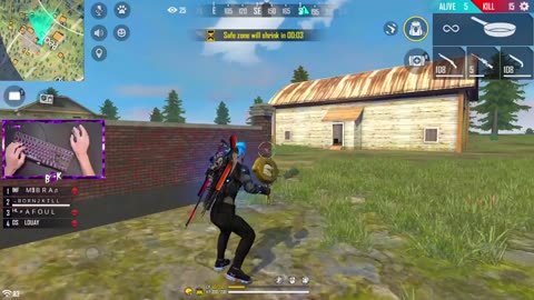 Free fire max AWM Game play|| 30 kill || free fire new video