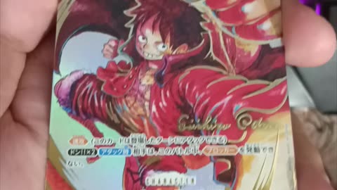 Oda signed Luffy Onpiece card game