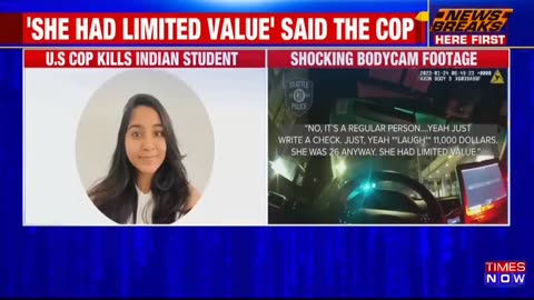 Breaking News: Footage Shows US Cop Laughs & Mocks Indian Student's Death By Patrol Car