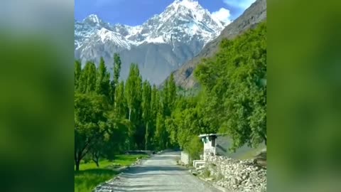 Ghizer Valley Beautiful View Gilgit Baltistan Pakistan