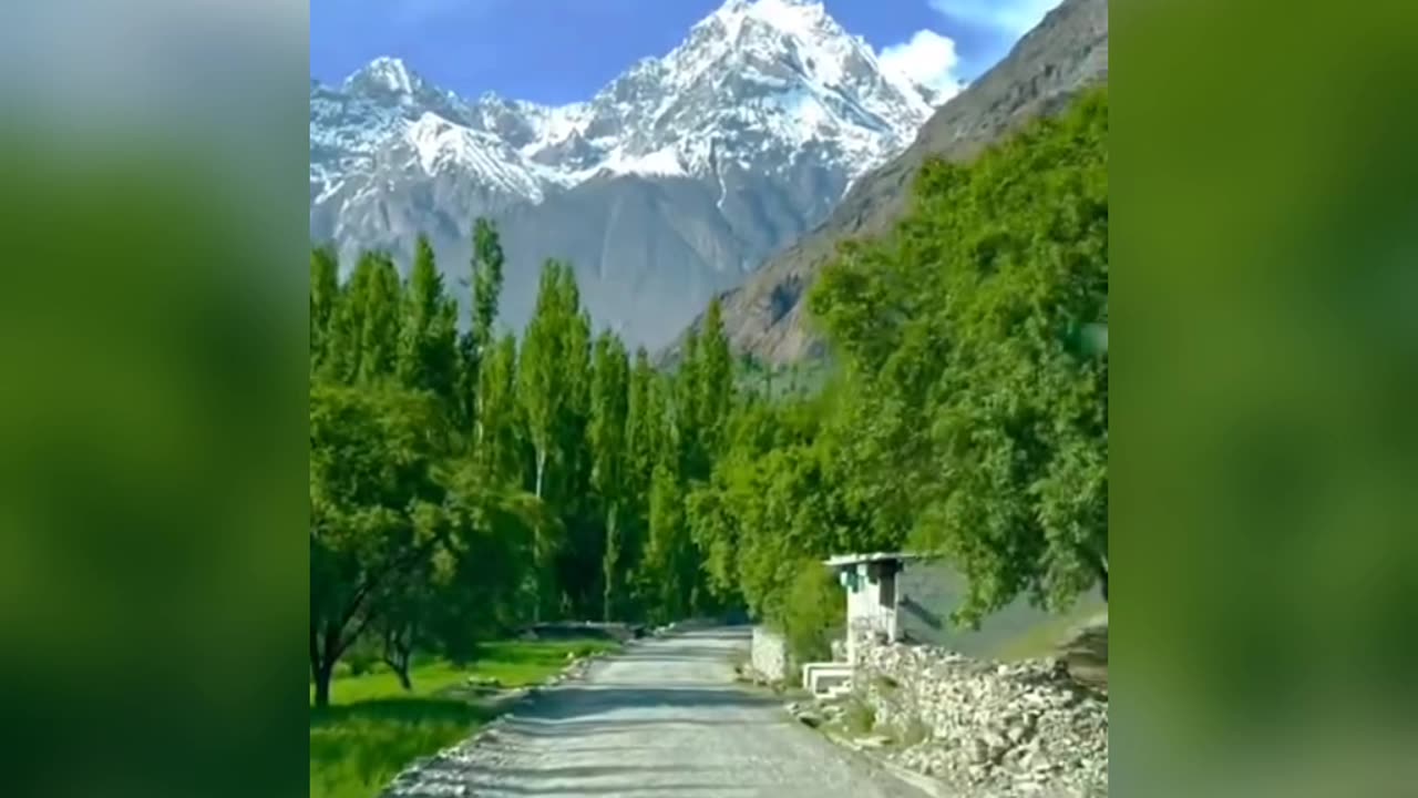 Ghizer Valley Beautiful View Gilgit Baltistan Pakistan