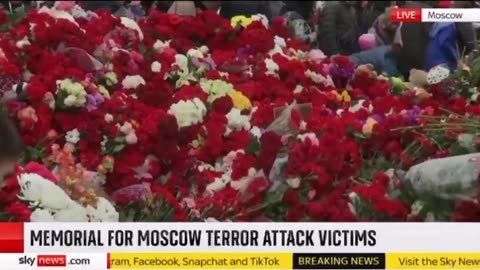 Memorial for the victims killed in the Moscow terror attack