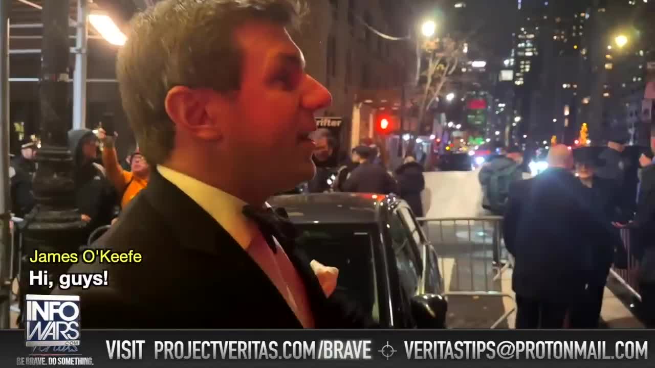 James O’Keefe Confronts Deranged Protesters In New York City