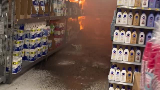 Fire in Maryland Walmart