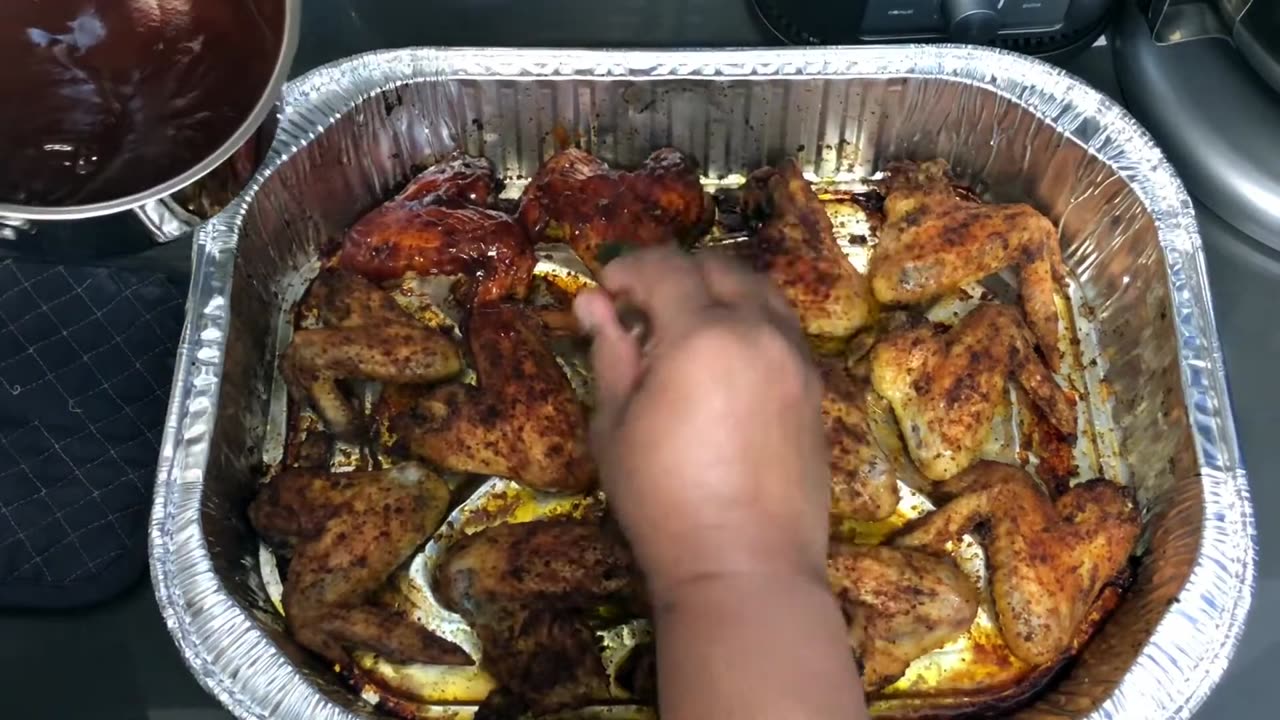 Easy Oven Baked BBQ Chicken Wings | Baked Chicken Recipe