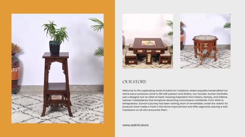 Elevate Your Space: Aakriti.Store's Teakwood Marvels