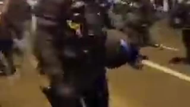 german police on pedestrians