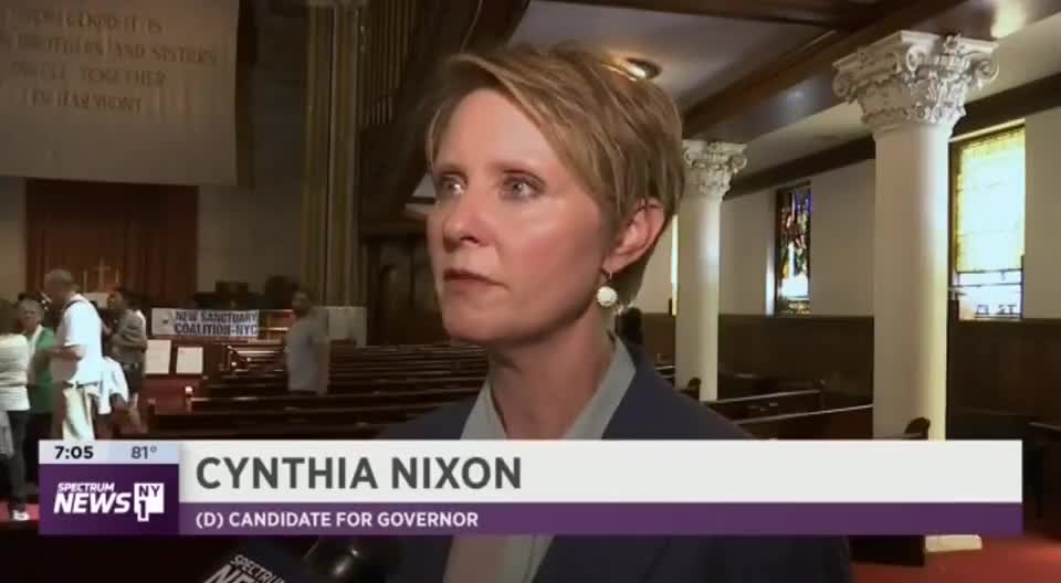 Cynthia Nixon calls ICE a terrorist orginization