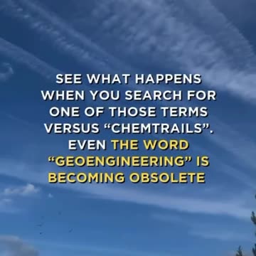 Chemtrails are Mass Murder...