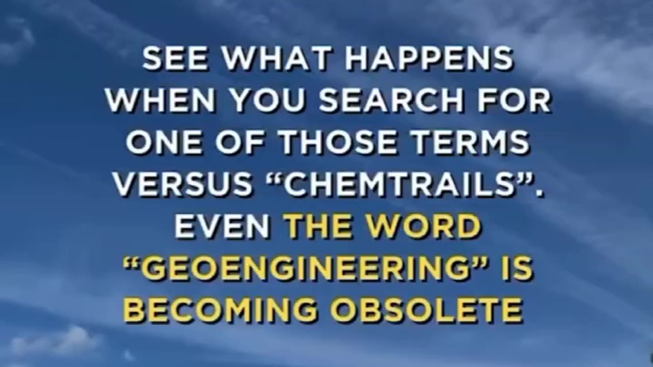 Chemtrails are Mass Murder...