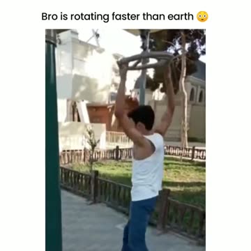 Bro it's rotating faster than earth