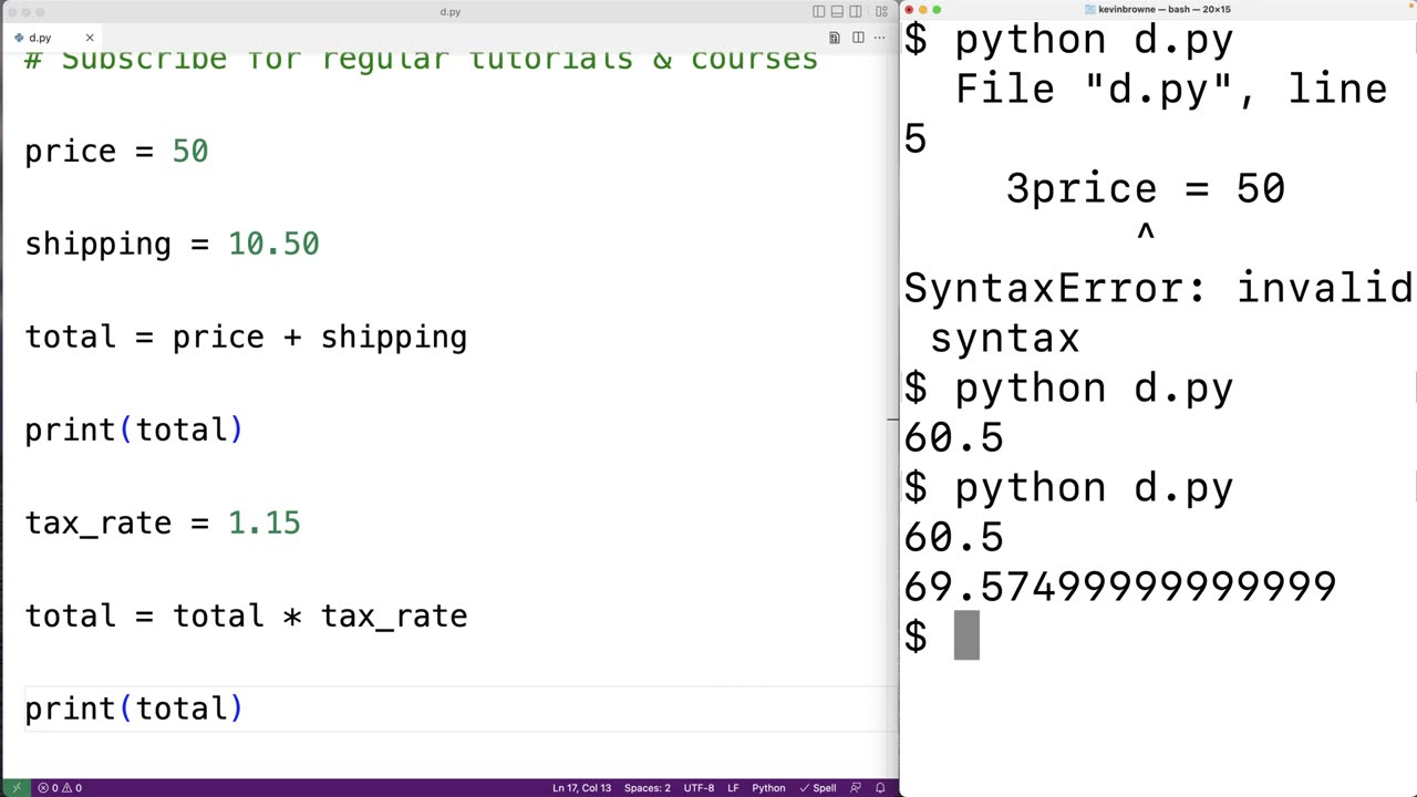 5-Introduction To Variables in Python