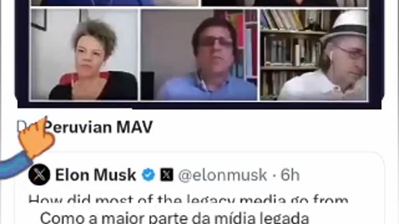 Elon musk mandou essa para mídia hipócrita brasileira. Elon Musk @elonmusk · 7 h : Como a maioria da mídia legada passou de super-heróis da liberdade de expressão para supervilões da supressão ?