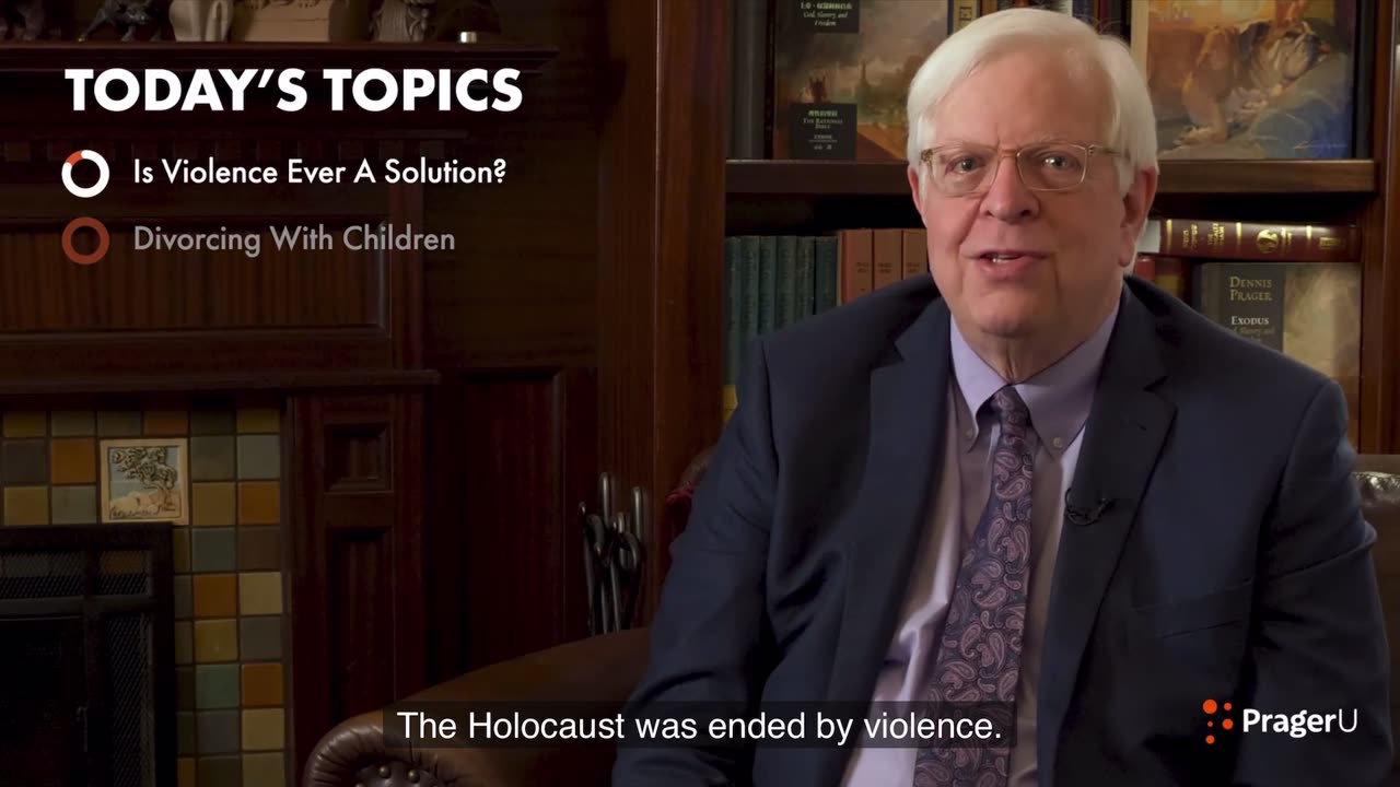 Dennis Prager Fireside Chat #317 Violence is never the solution. Wait what?