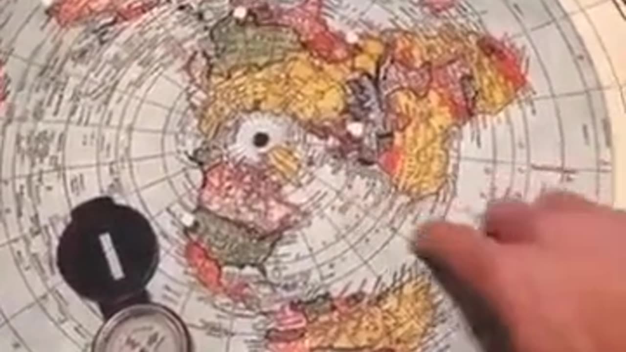 True Map of Earth Circumnavigation