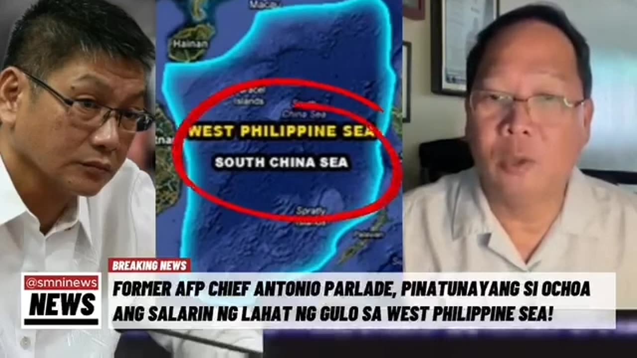 Ex Armed Forces of the Philippines Chief Antonio Parlade Jr. say Pacquito Ochoa sold the West Philippines Sea to China…