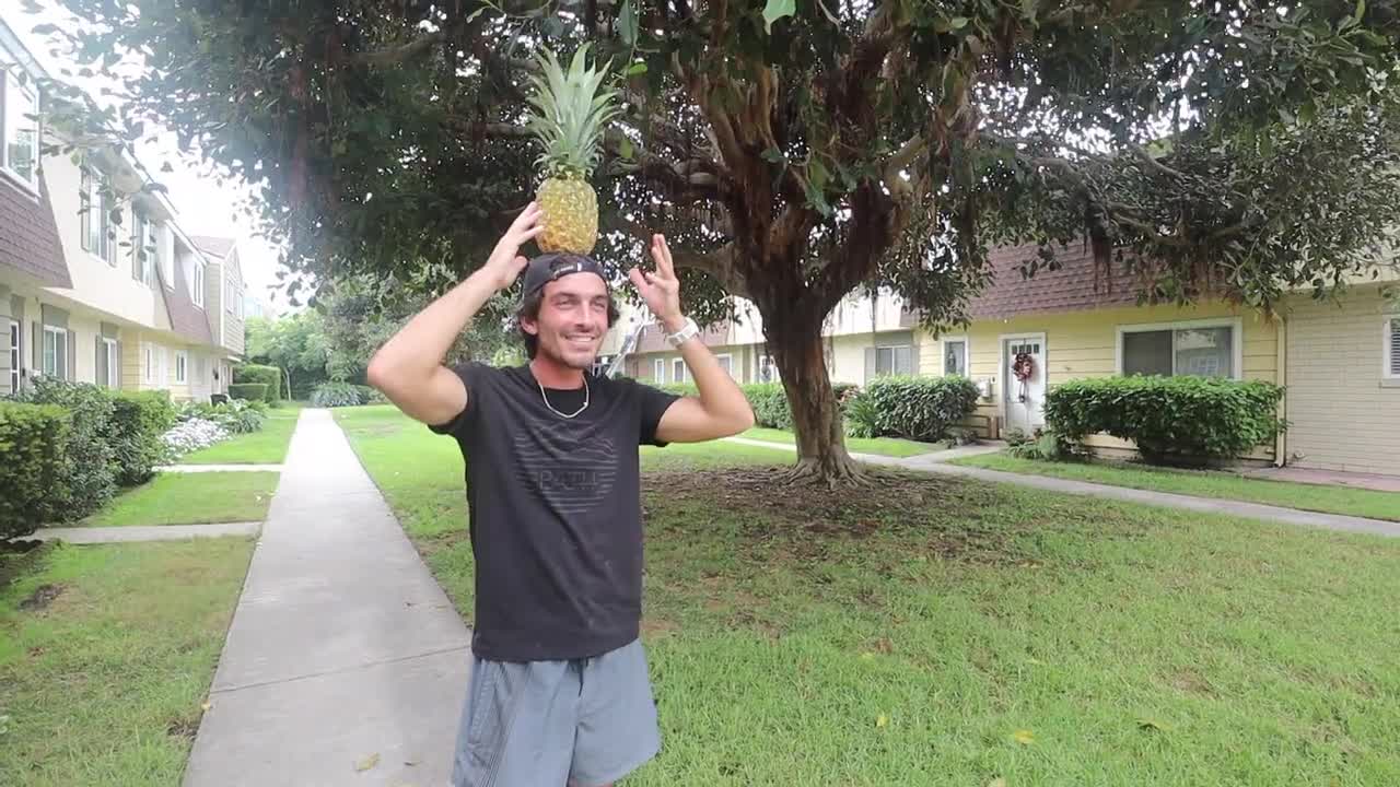 RUNNING A MARATHON WITH A PINEAPPLE?