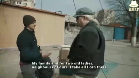 American humanitarian volunteer in Ukraine