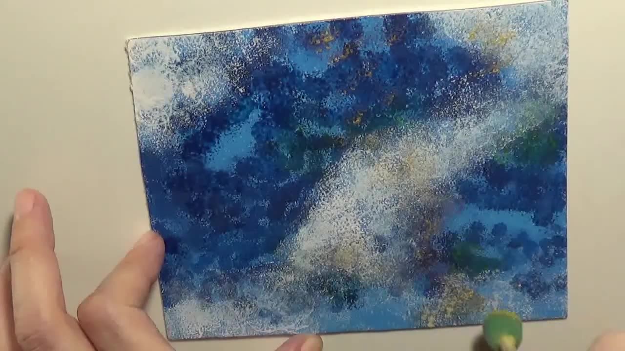 How to Make an Abstract Painting Using a Sponge