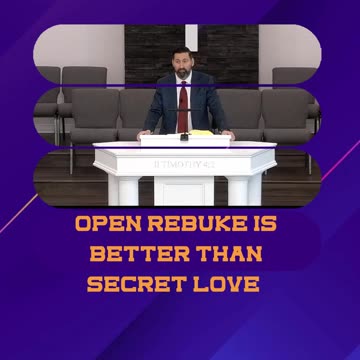 Open rebuke or secret love