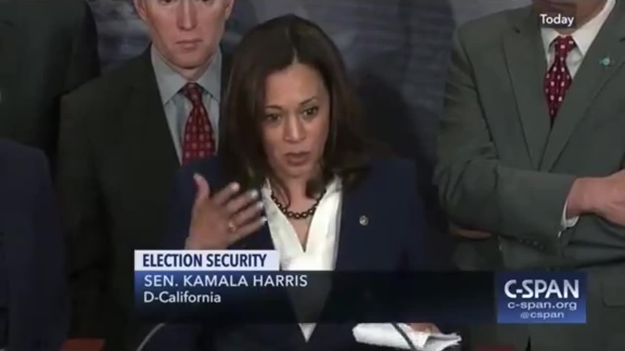 Kamala Harris says paper ballots is the best way to vote