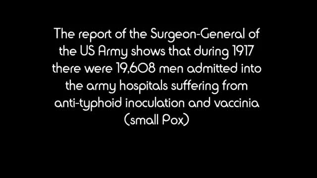 Vaccines Killed People in 1918 Not a "Spanish Flu"