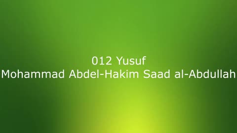 012 Yusuf - Mohammad Abdel-Hakim Saad al-Abdullah