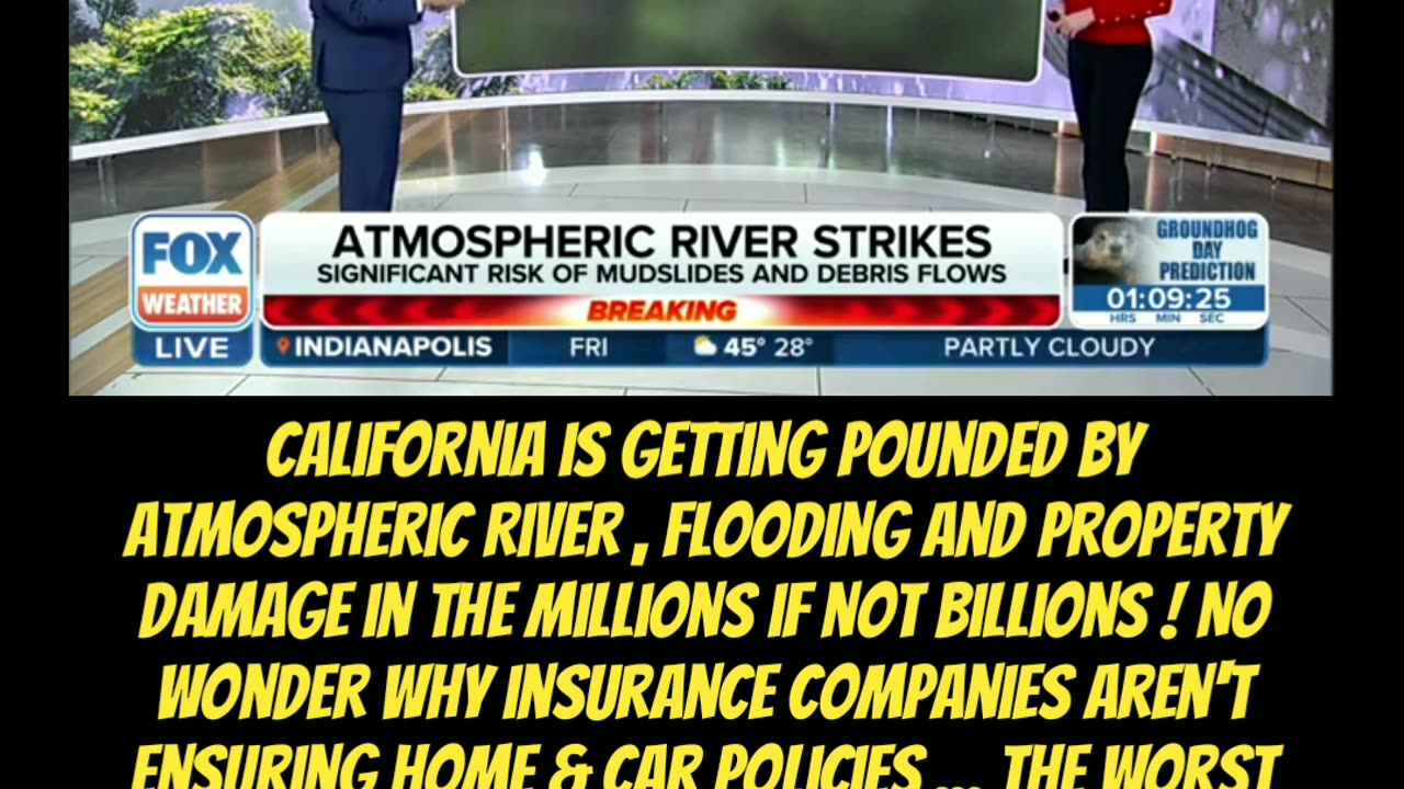 Atmospheric River causing havoc and damage to California.