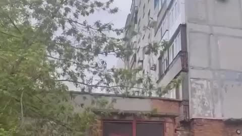 Armed Forces of Ukraine are again hitting Donetsk. Direct fire on a residential building