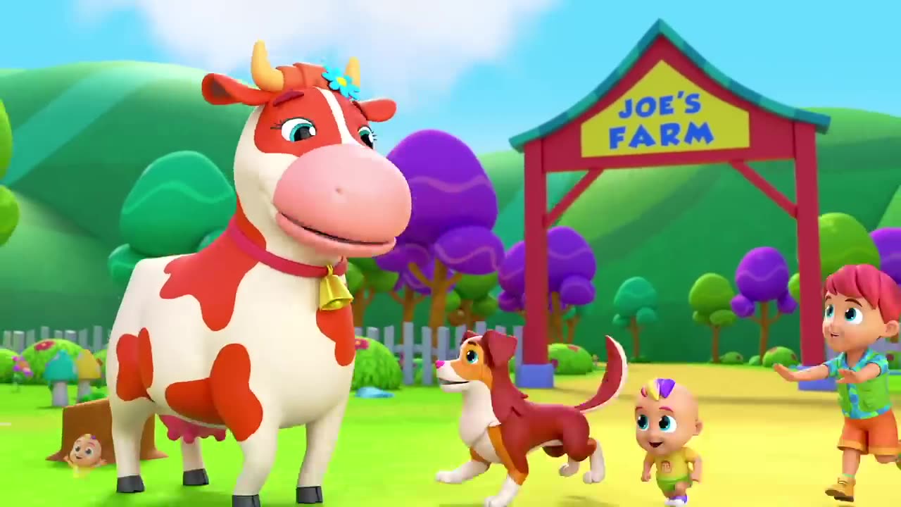 Old Farmer Joe Had A Farm - Joe's Farm Song For Kids - Nursery Rhymes and Baby Songs with Zoobees