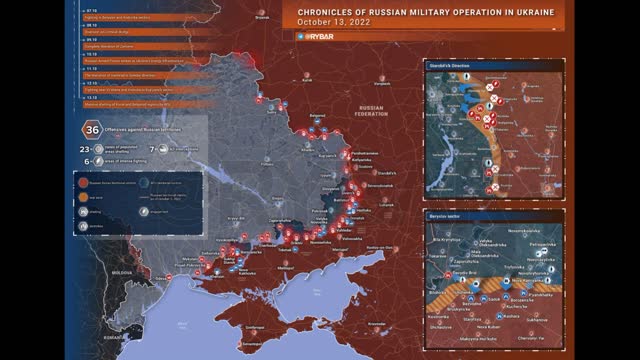 Chronicle of a special military operation for October 13, 2022 according to @Rybar