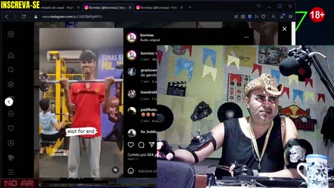 REACT no instagram com : BORREiAS