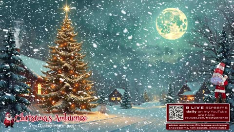 Relaxing Christmas Ambience Holiday Vibes Snowstorm Sounds 42