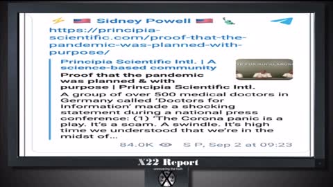 proof that the pandemic was PLANNED