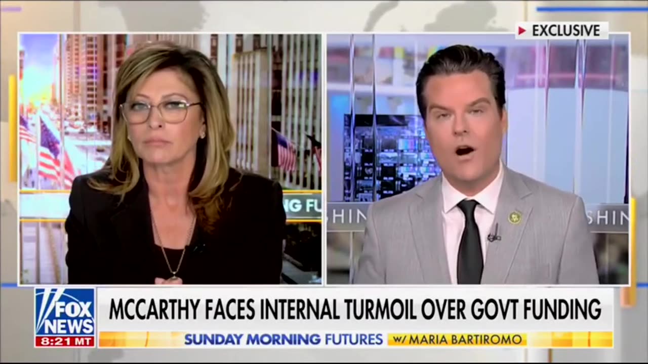 Maria Bartiromo Smirks and gives her offscreen producer "the look" at end of interview