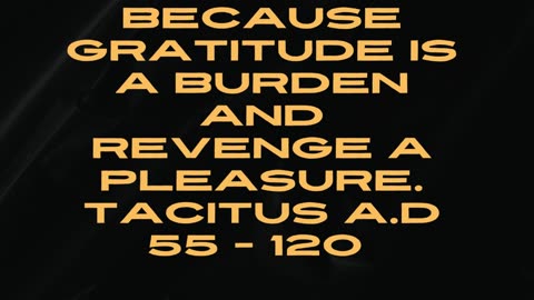 Revenge and Gratitude