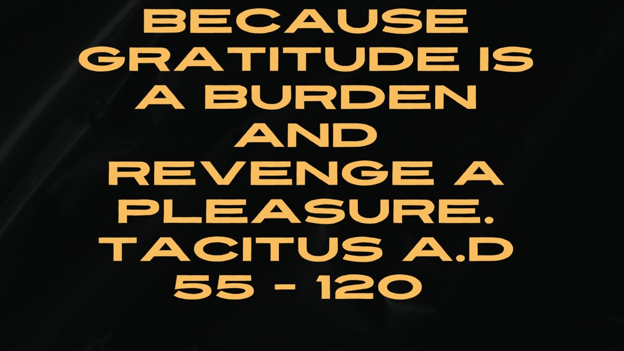 Revenge and Gratitude